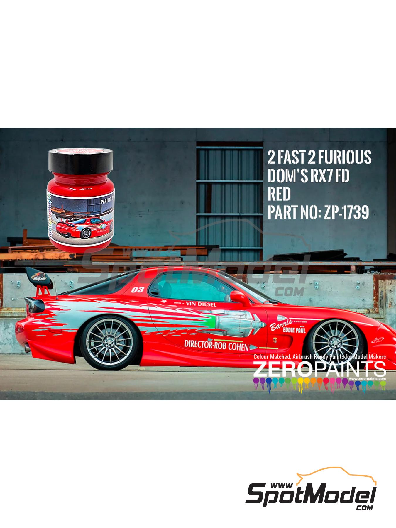 Zero Paints ZP-1739: Paint for airbrush Dom's Mazda RX-7 FD Red